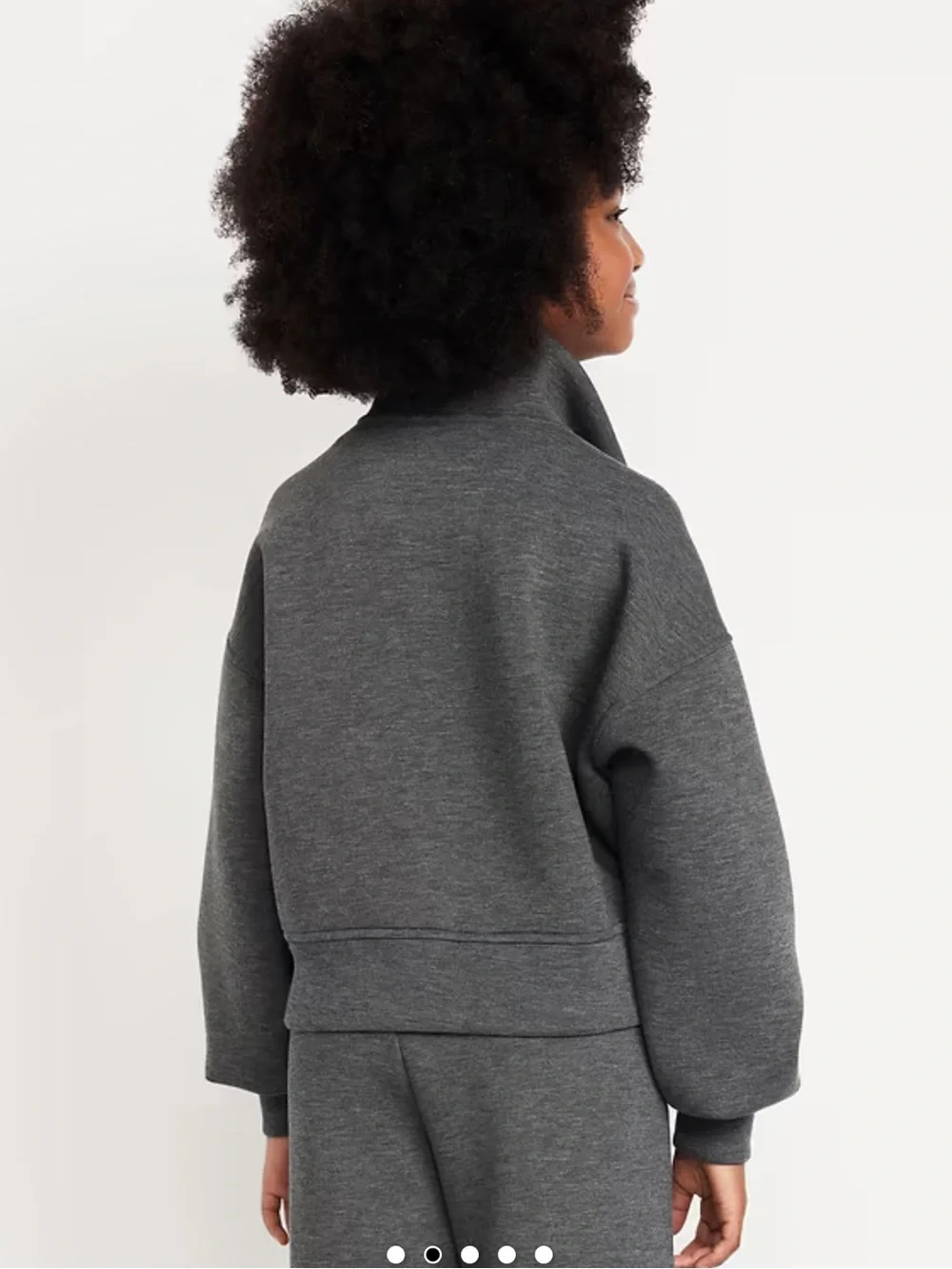 Girls bounce fleece half-zip sweatshirt